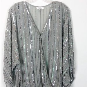 Parker Beaded Sequin Top